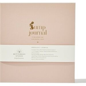 Betterday Studio “Bump Journal” Pregnancy Keepsake Book – Pink Faux Leather- New